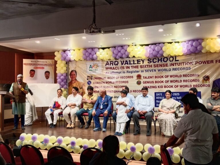 ARQ Valley School Enters World Records – Sixth Sense Wonders Announced by K.V. Ramana Rao